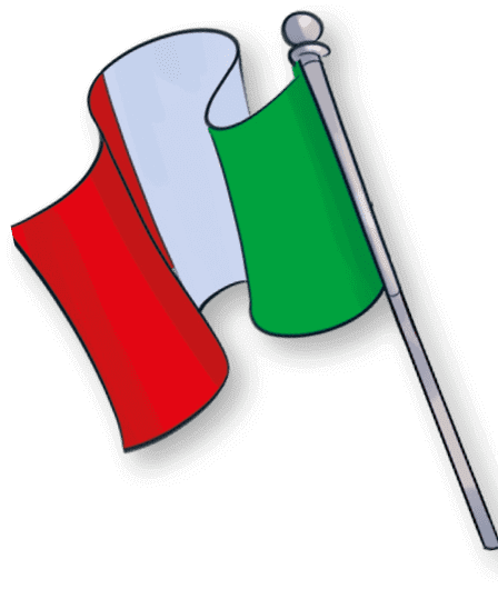 bandiera italia destra