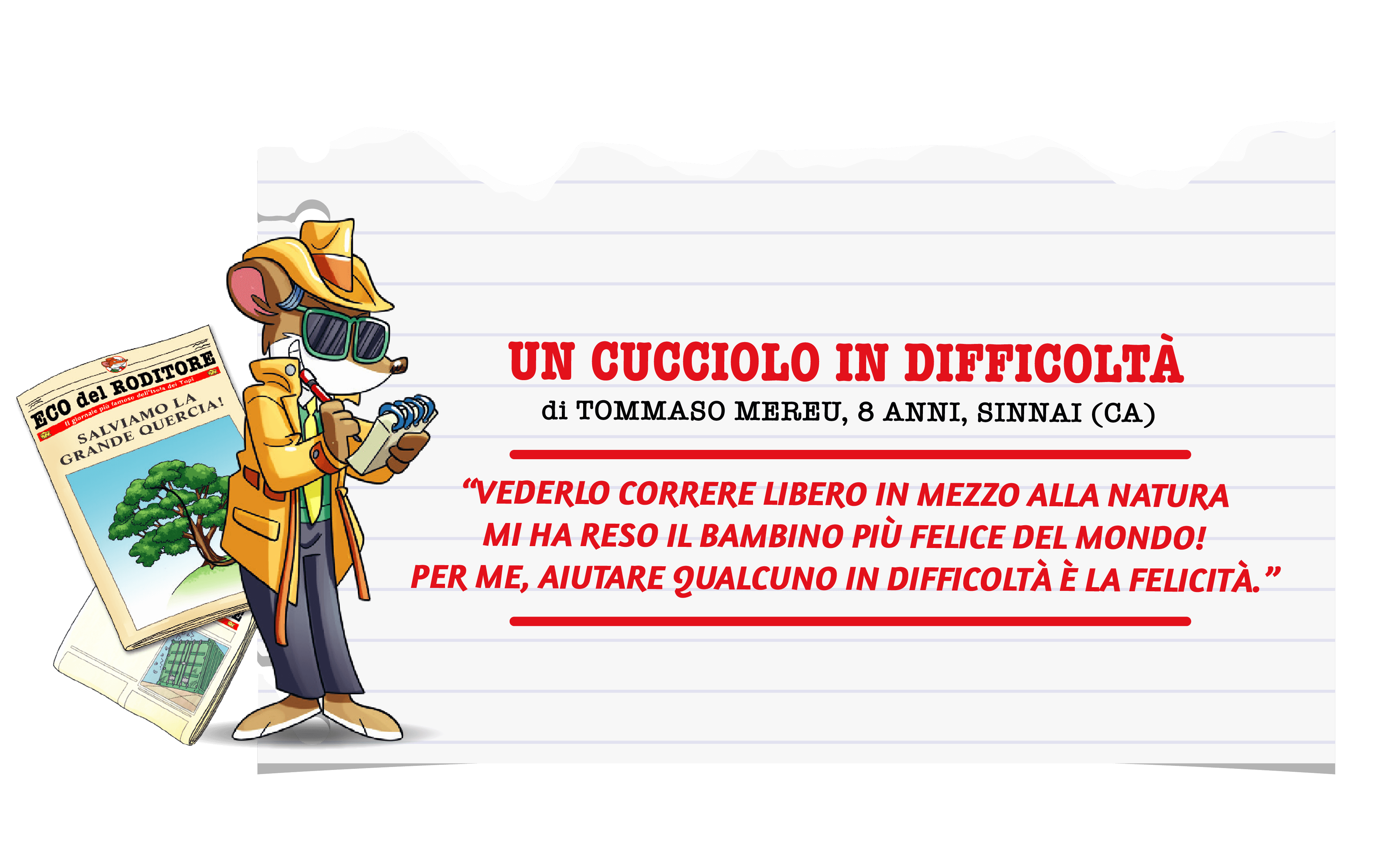 Un cucciolo in difficoltà