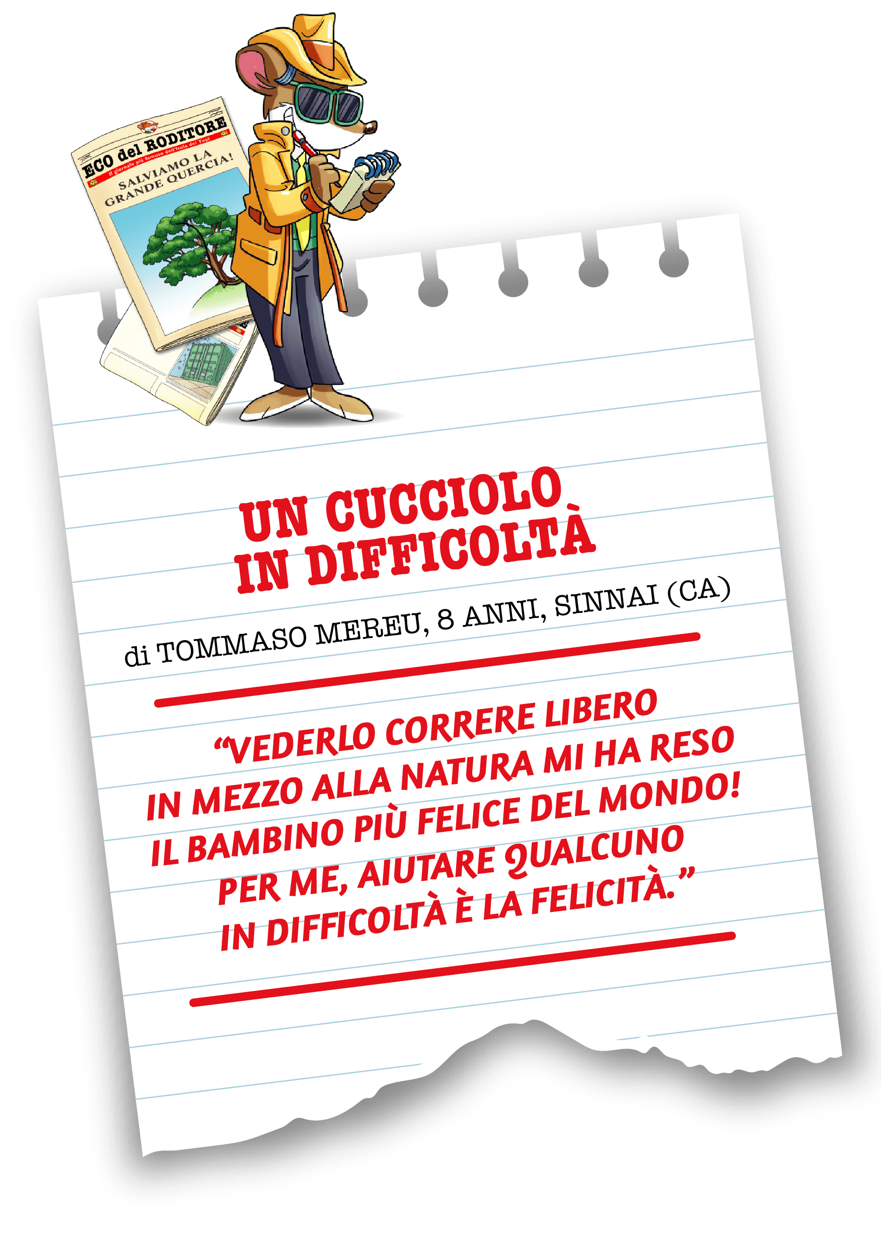 Un cucciolo in difficoltà